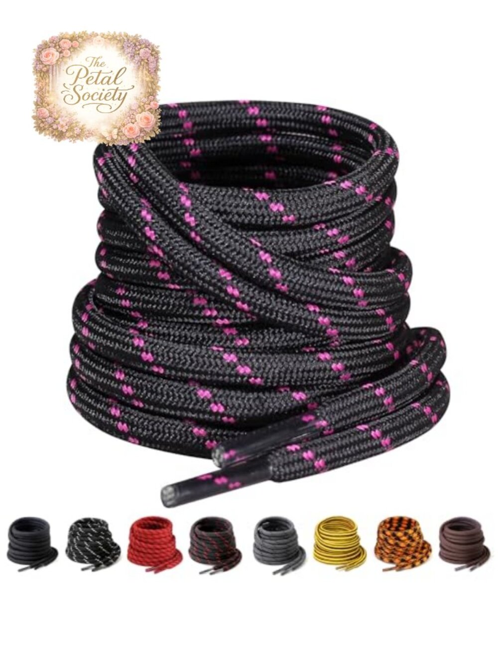 Heavy Duty Round Boot Laces 3/16" Polyester Work Hiking Shoe Strings
